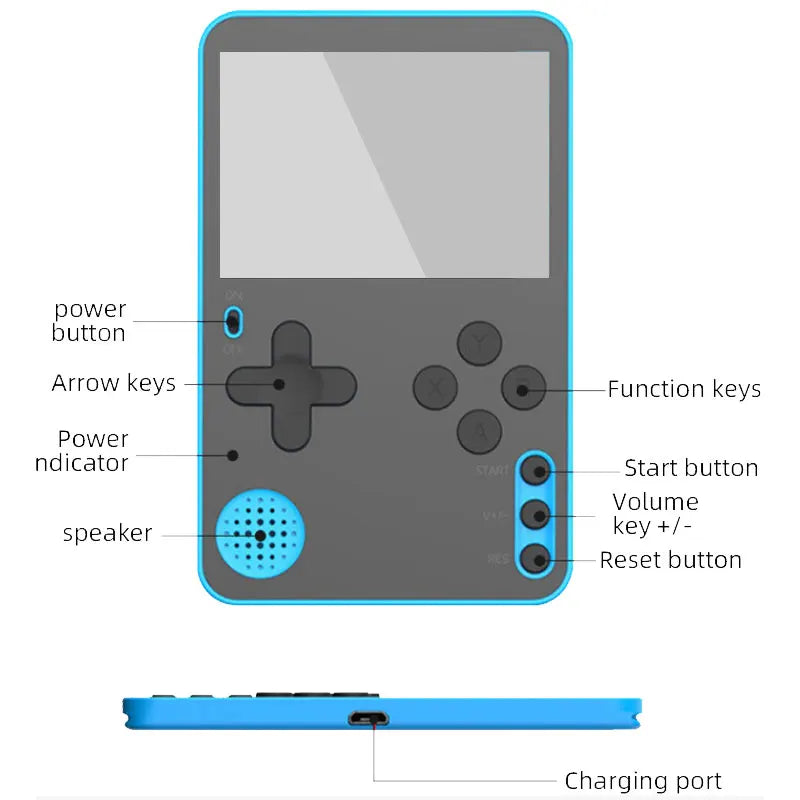 RetroGo Play 500 Pocket Console